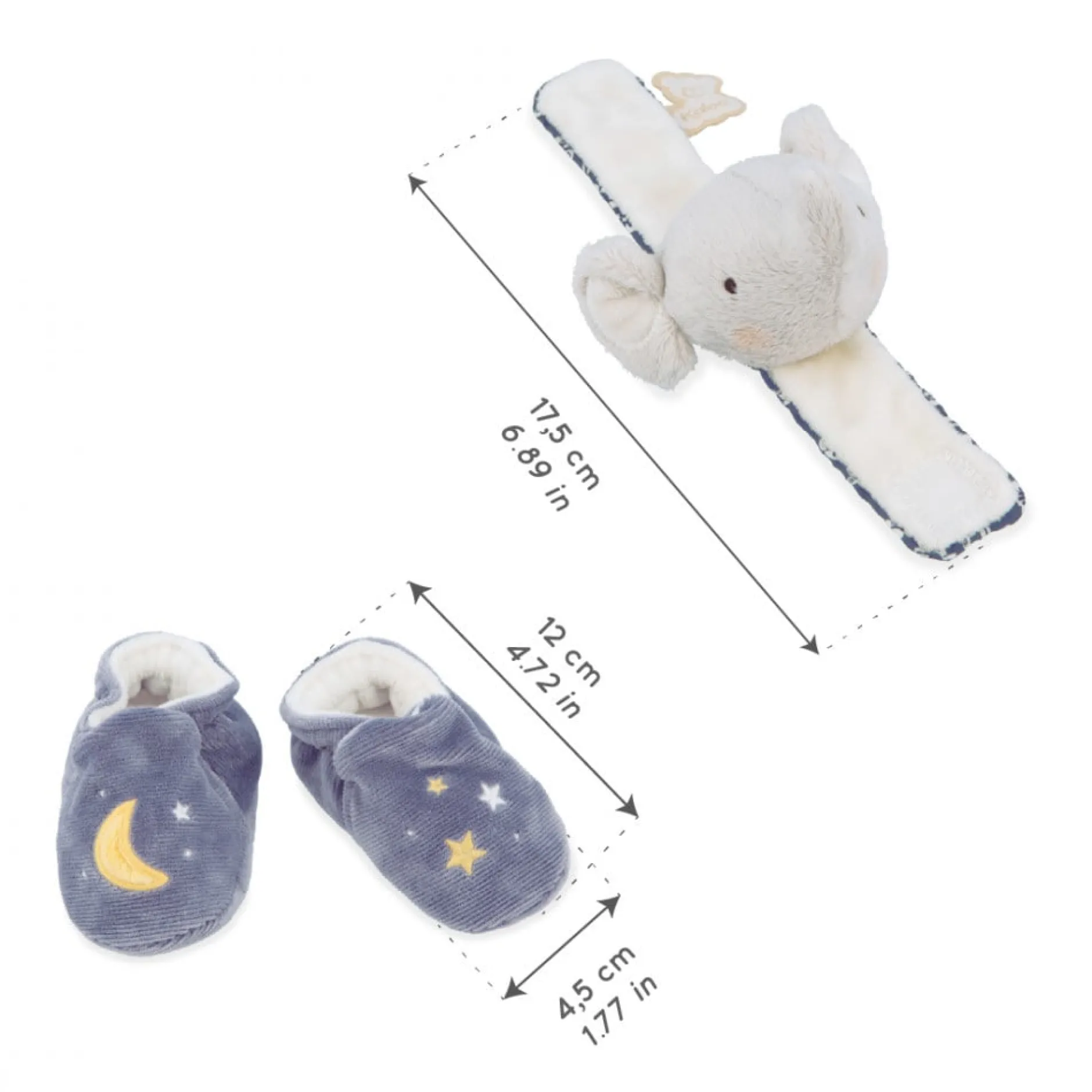 Coffrets De Naissance*Kaloo Coffret Chaussons et bracelet de Élephant
