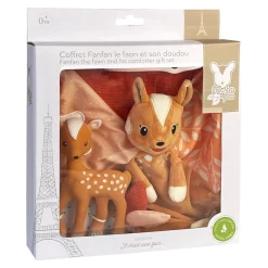 Coffrets De Naissance|Doudous*Sophie La Girafe® Coffret Fanfan et son doudou de