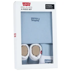 Chapeaux, Bonnets, Écharpes|Chaussettes, Chaussons*Levi's Kids Coffret naissance Body + Bonnet + Chaussons 6-12 mois de Bleu