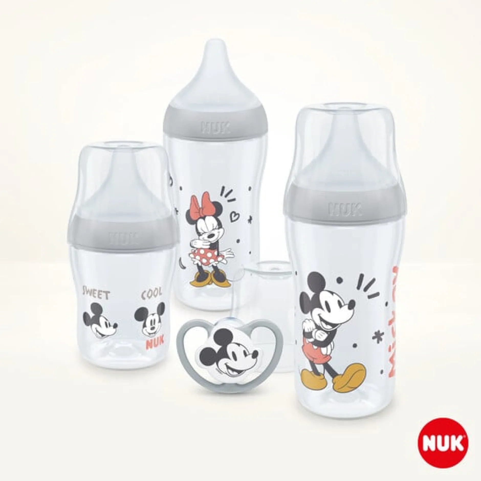 Coffrets Nouveau-Né*Nuk Coffret Naissance Perfect Match Biberons + Sucette de Mickey Mouse