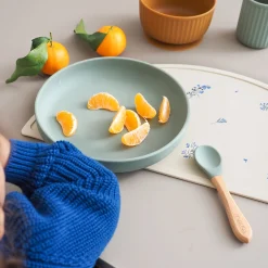 Coffrets*Maïka Coffret Repas en Silicone de Sauge / Ocre