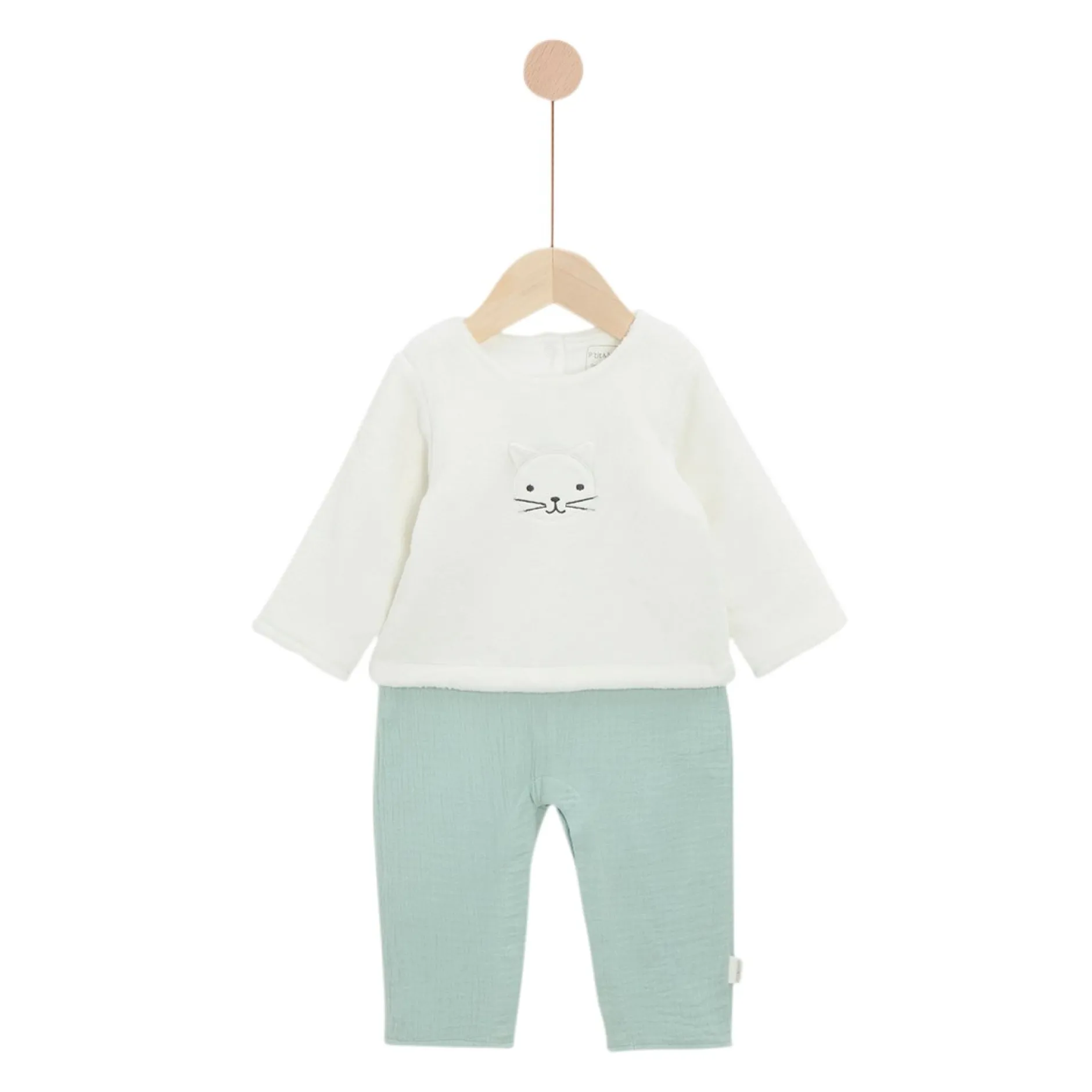 Combinaisons, Salopettes|Combinaisons, Salopettes*P'tit bisou Combilongue de Sauge Pale