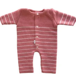 Combinaisons, Salopettes|Combinaisons, Salopettes*P'tit bisou Combinaison Collection Trousseau Tricot 2019 0-1 mois de Rose/ecru