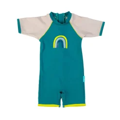 Maillots De Bain Bébé*Les Petits Protégés Combinaison de bain bébé anti UV Java de Bleu canard