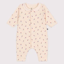 Combinaisons, Salopettes*Petit Bateau Combinaison en coton à col imprimé fleuri de