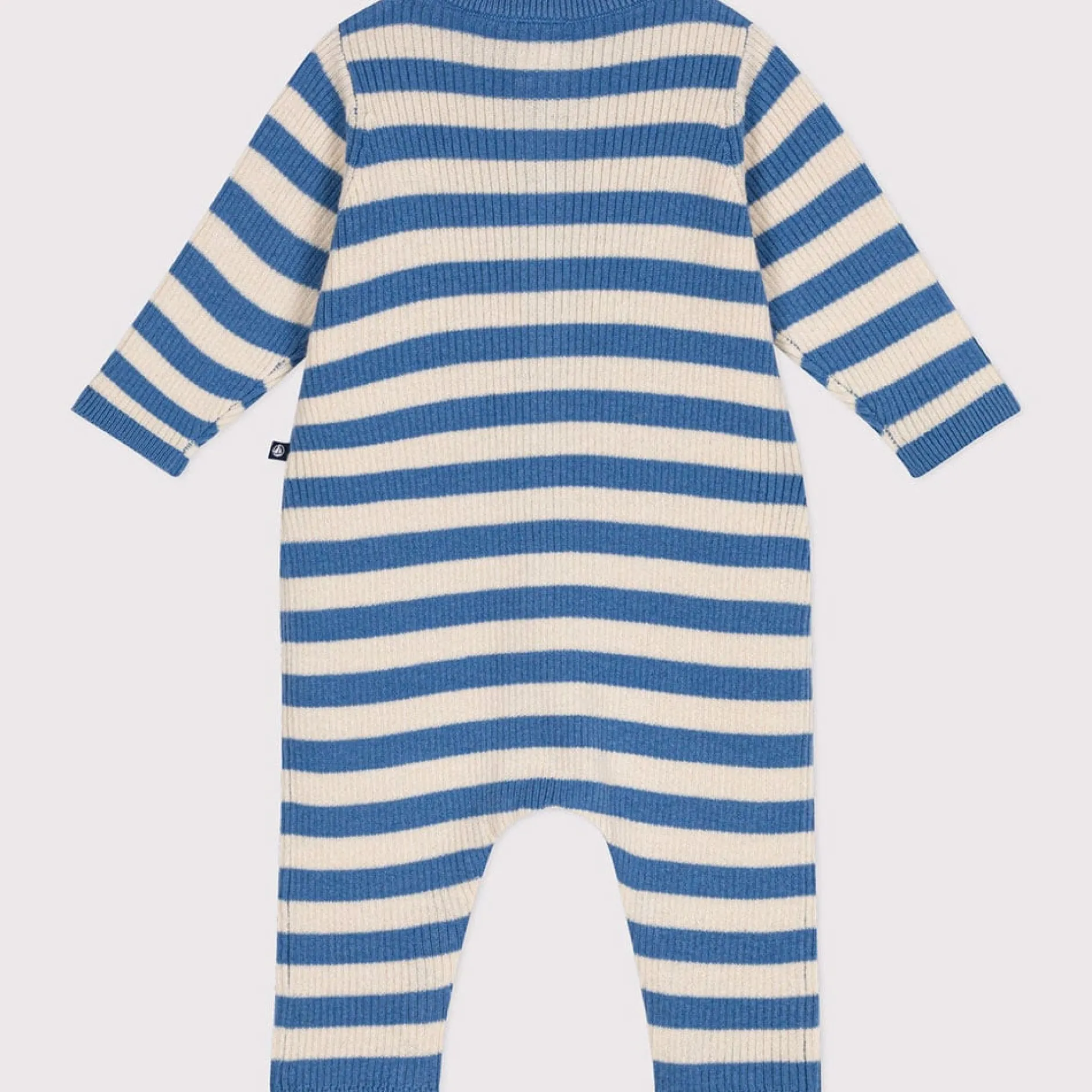 Combinaisons, Salopettes|Combinaisons, Salopettes*Petit Bateau Combinaison rayée en tricot de laine 6 mois de Bleu beach /Avalanche