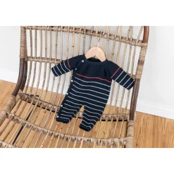 Combinaisons, Salopettes|Collection Tricot*P'tit bisou Combinaison recyclée de Nocturne/Coquelicot