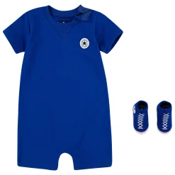 Chaussettes, Chaussons|Combinaisons, Salopettes*Converse Combishort avec Chaussons 9 mois de Bleu