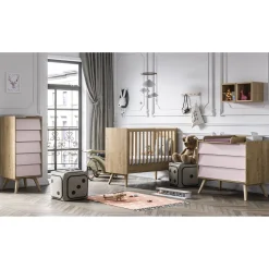 Commodes*Vox Commode Vintage de Bois / Rose