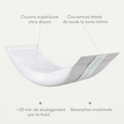 Soins & Beauté|Vêtements*Frida Compresses froides de soulagement rapide + culottes post-partum jetables (8 compresses + 2 culottes) de