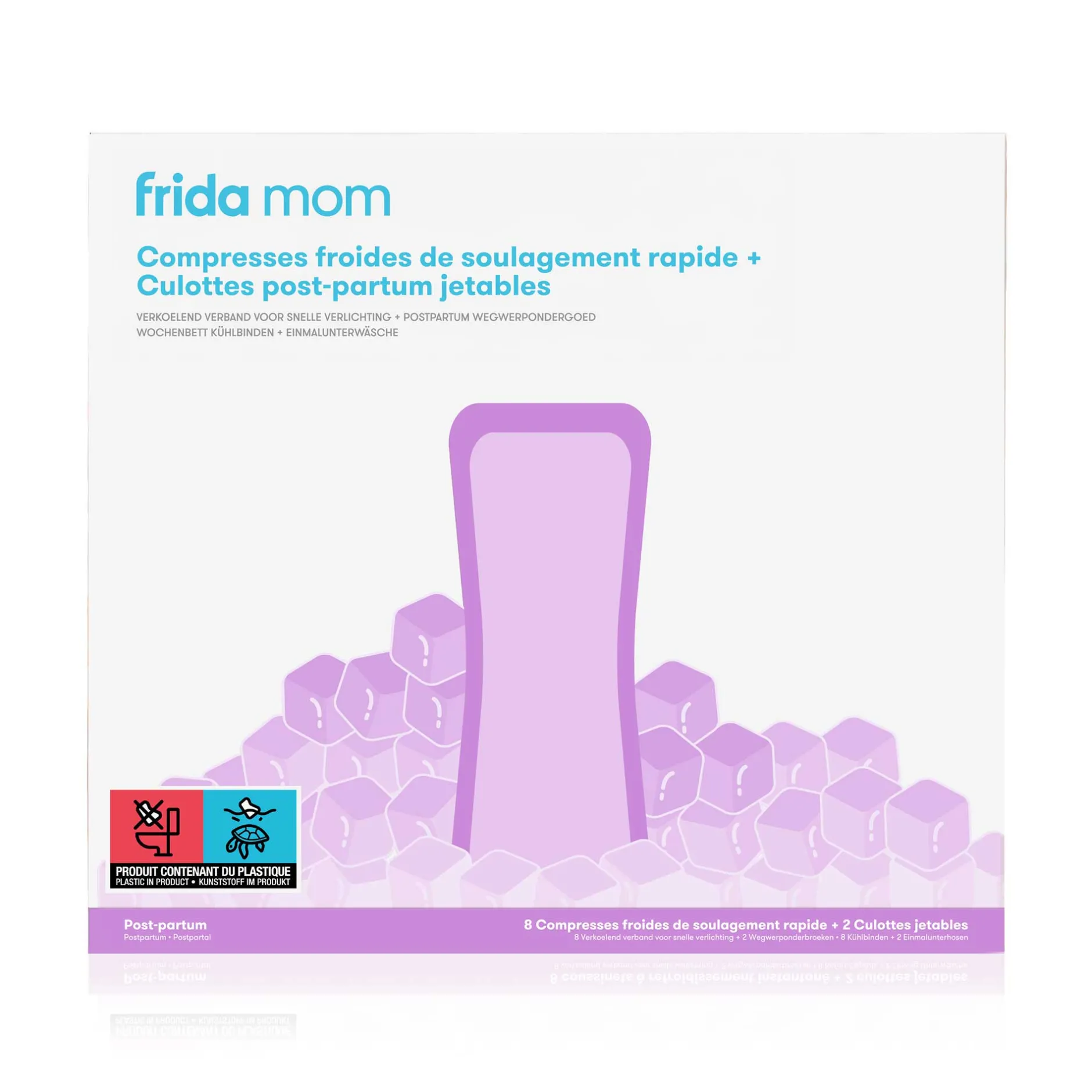 Soins & Beauté|Vêtements*Frida Compresses froides de soulagement rapide + culottes post-partum jetables (8 compresses + 2 culottes) de