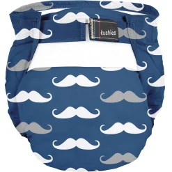 Couches*Kushies Couche lavable 4-10 kg de Moustaches