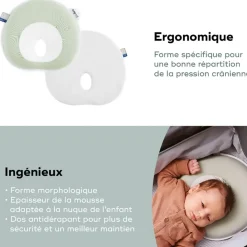 Cales-Bébé*Babymoov Coussin cale tête Cosyhead fresh de Sage Green