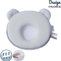 Cales-Bébé*Candide Coussin cale tête P'tit Panda Air+ de Gris