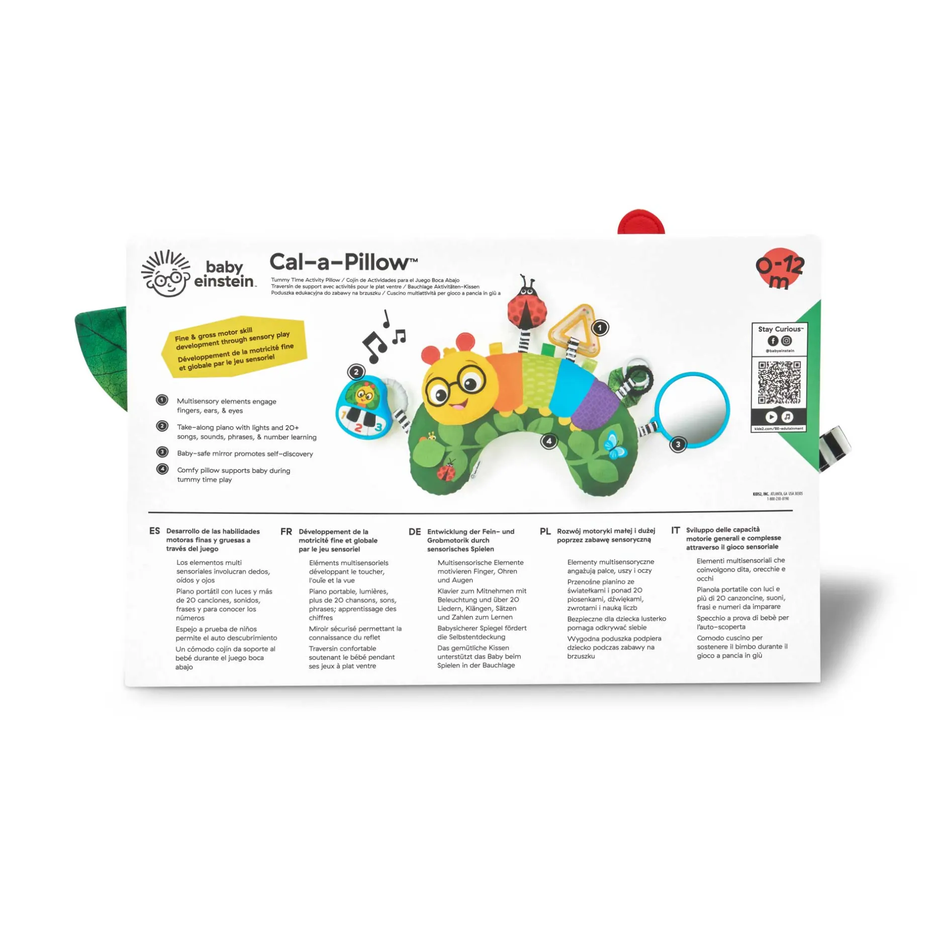 Jouets D'Activités*Baby Einstein Coussin d'Activités Chenille de