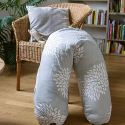 Coussins D'Allaitement|Coussins D'Allaitement*Béaba Coussin d'allaitement Big Flopsy™ jersey de coton de Flower Gris