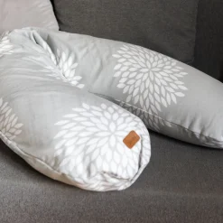 Coussins D'Allaitement|Coussins D'Allaitement*Béaba Coussin d'allaitement Big Flopsy™ jersey de coton de Flower Gris