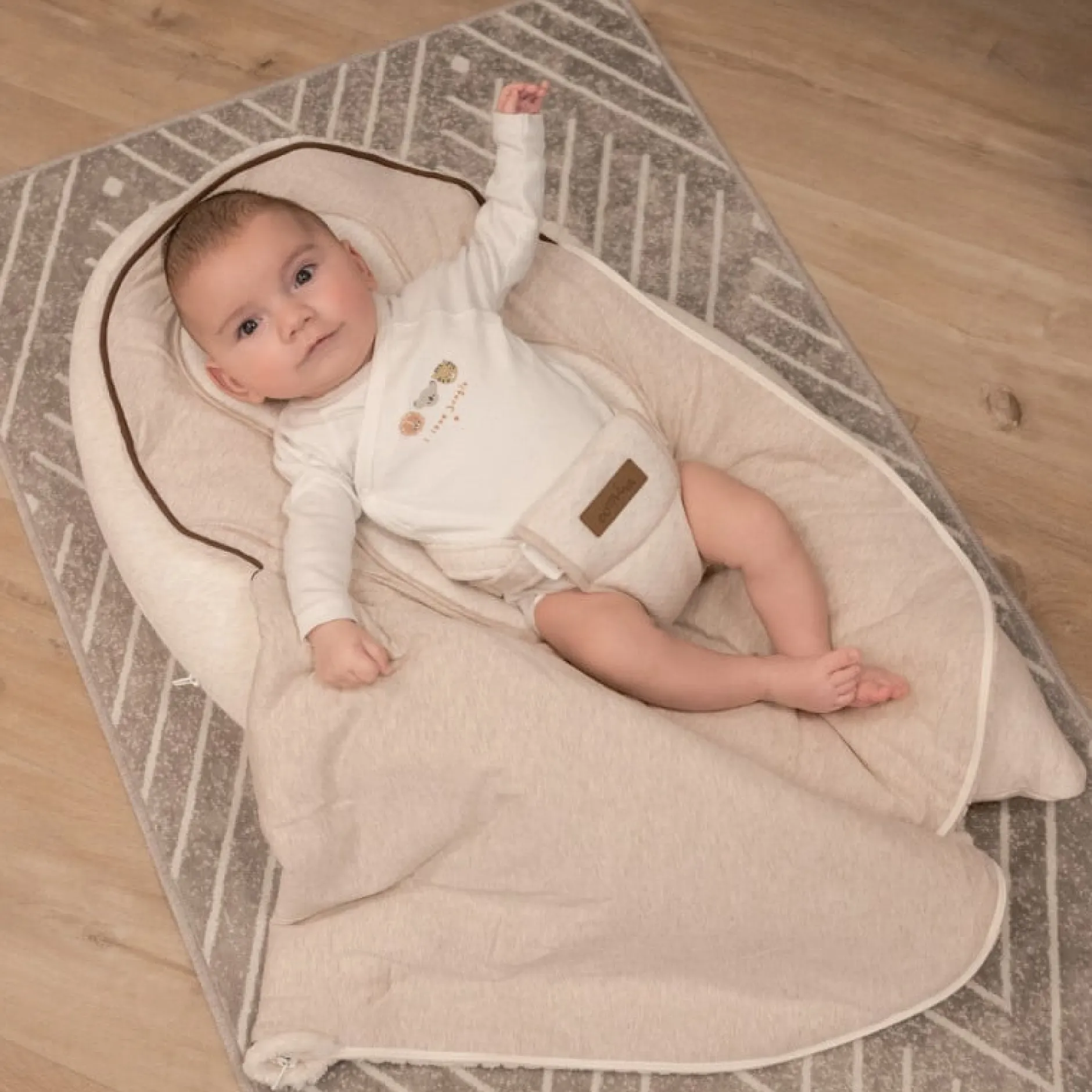Cales-Bébé|Coussins D'Allaitement*Domiva Coussin d'allaitement 4-en-1 Soft Nova de Beige