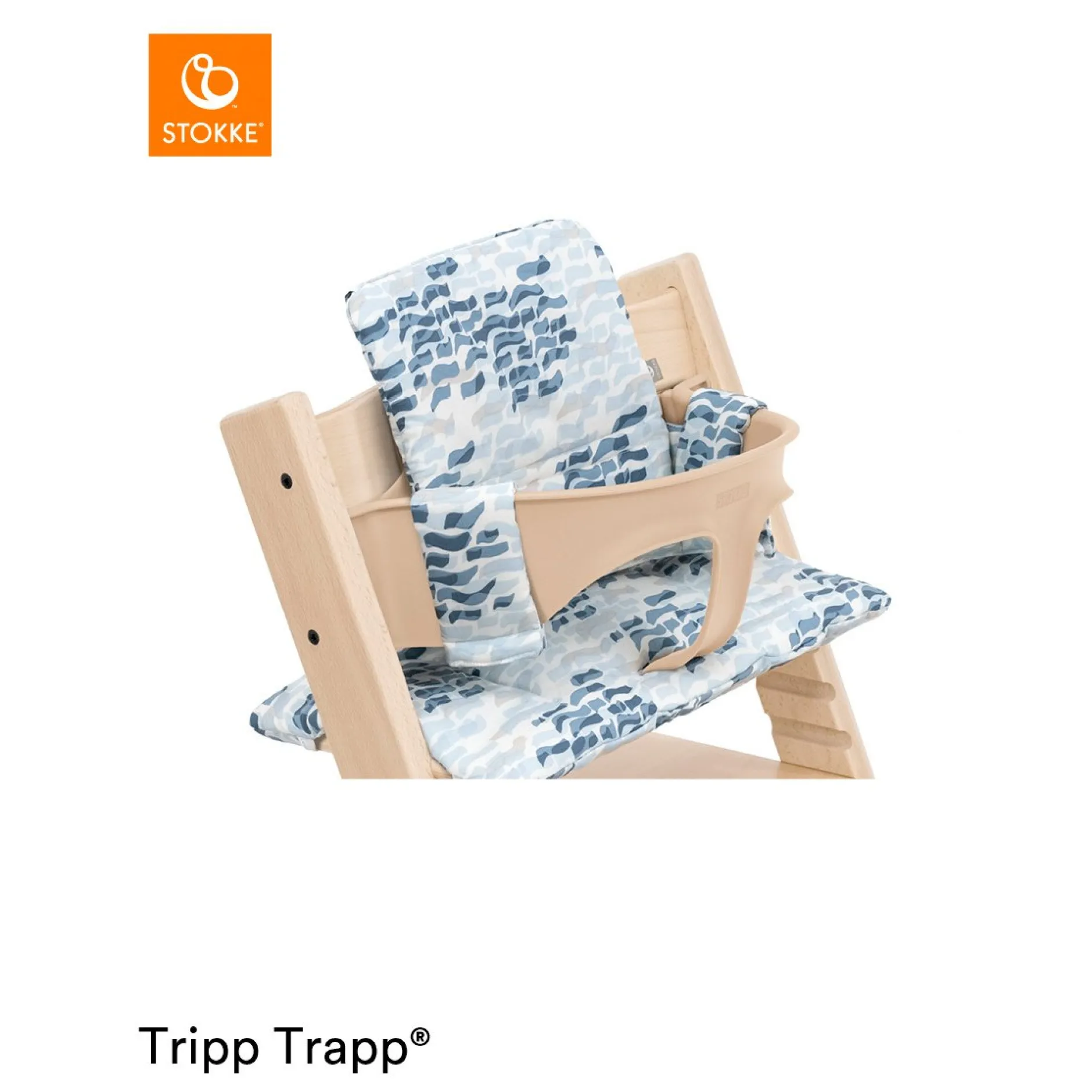 Coussins De Chaise|Autres Accessoires Pour Chaise Haute*Stokke® Coussin de chaise Tripp Trapp® de Waves blue