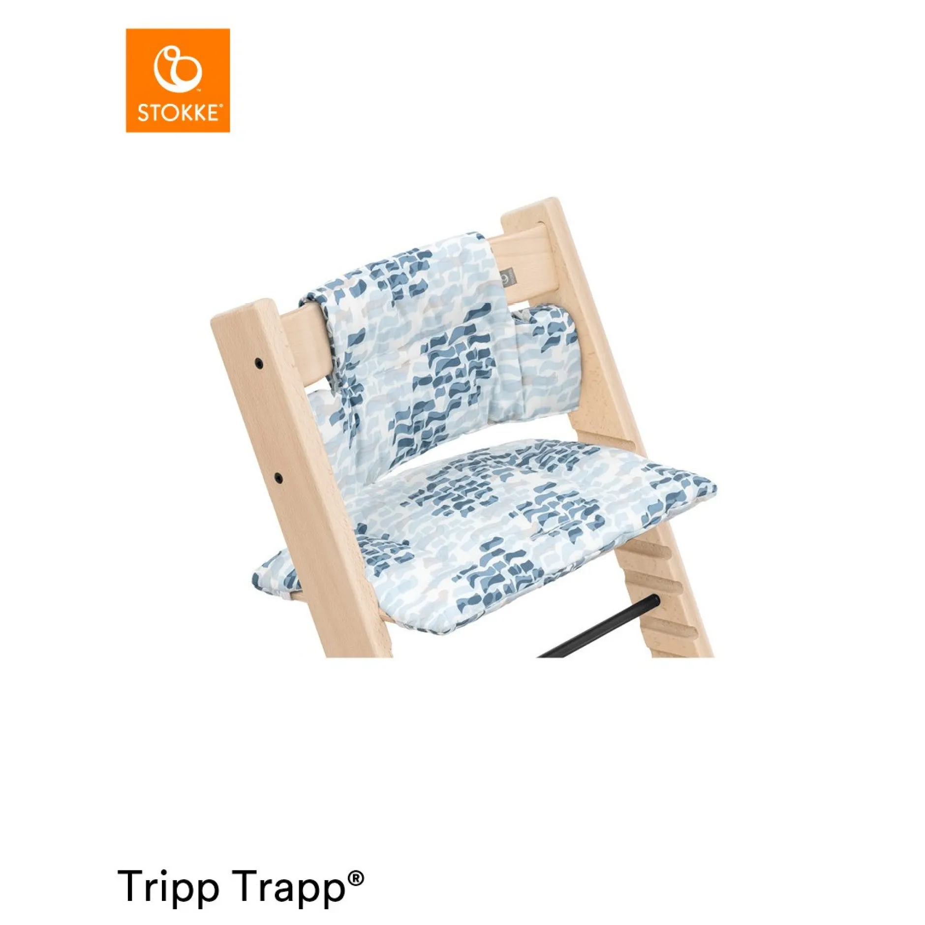Coussins De Chaise|Autres Accessoires Pour Chaise Haute*Stokke® Coussin de chaise Tripp Trapp® de Waves blue