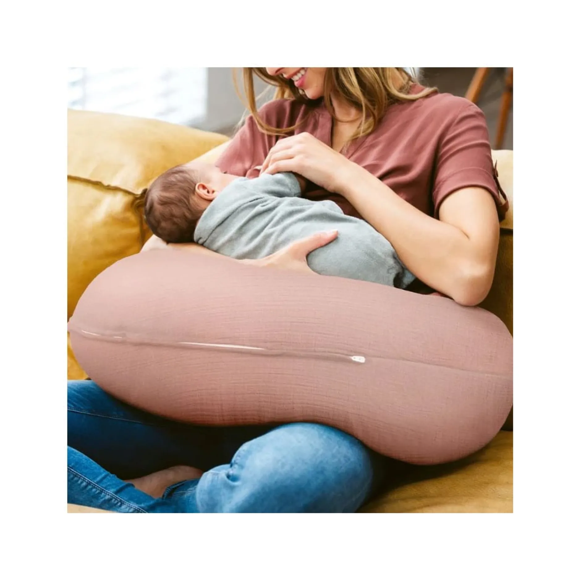 Coussins D'Allaitement|Coussins D'Allaitement*Babymoov Coussin de grossesse doomoo Comfy Big de Tetra Pink