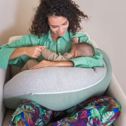 Coussins D'Allaitement|Coussins D'Allaitement*Maïka Coussin de maternité bi-confort de Gris / Sauge