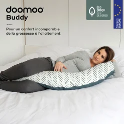 Cales-Bébé|Coussins D'Allaitement*Babymoov Coussin de maternité doomoo Buddy de Ethnic Petrol