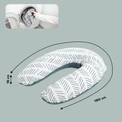 Cales-Bébé|Coussins D'Allaitement*Babymoov Coussin de maternité doomoo Buddy de Ethnic Petrol