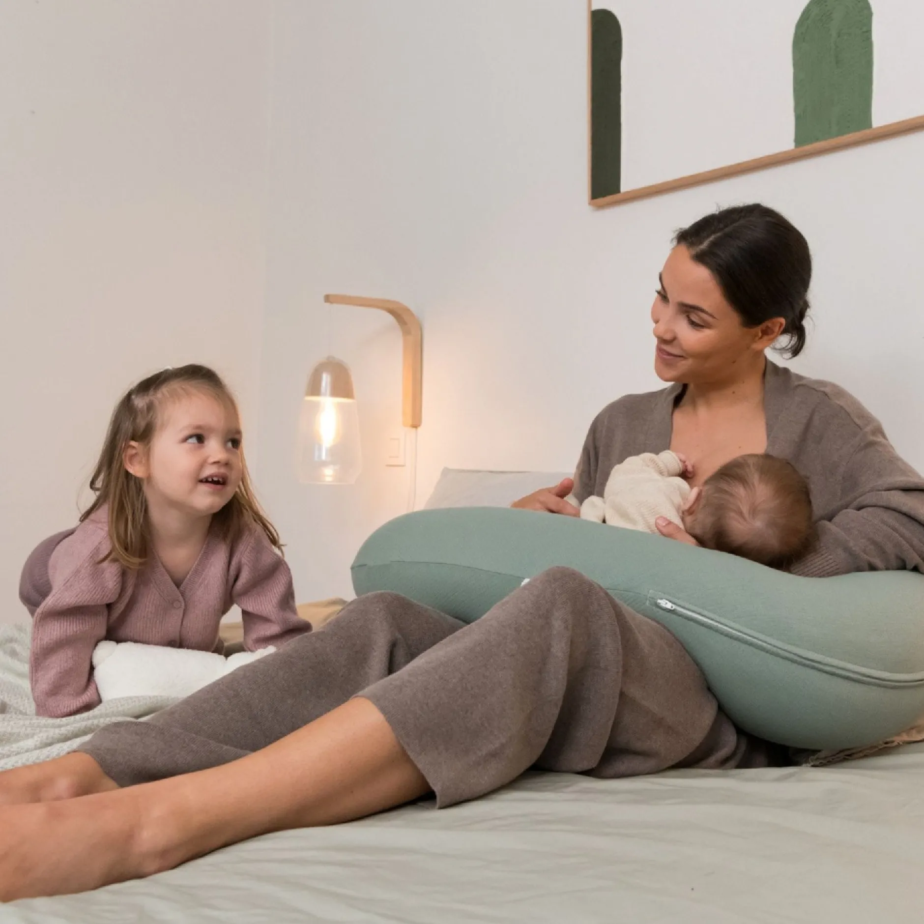 Cales-Bébé|Coussins D'Allaitement*Babymoov Coussin de maternité doomoo Buddy de Tetra Green