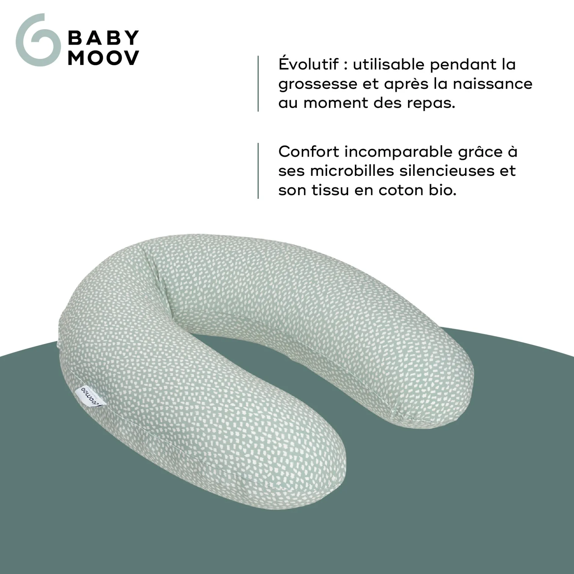 Coussins D'Allaitement|Coussins D'Allaitement*Babymoov Coussin de maternité doomoo Buddy de Cloudy Kaki