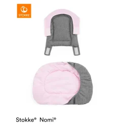 Autres Accessoires Pour Chaise Haute|Coussins De Chaise*Stokke® Coussin Nomi® de Gris Rose