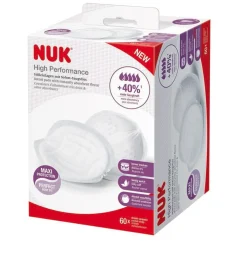 Accessoires De Soin Allaitement*Nuk Coussinets d'allaitement High Performance 60 pièces de