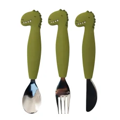 Couverts*Trixie Couverts 3 pièces en silicone de Mr. Dino