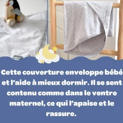 Couvertures*Béaba Couverture Miracle de Moon and Stars