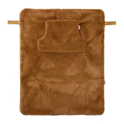 Couvertures*BB&Co Couverture Nomade Fausse Fourrure de Angora Brown