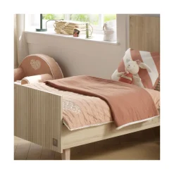 Couvertures*Sauthon Baby Déco Couverture Petit Cœur de Vieux Rose