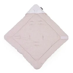 Couvertures*Childhome Couverture promenade enveloppante Teddy 75 x 75 cm de Beige