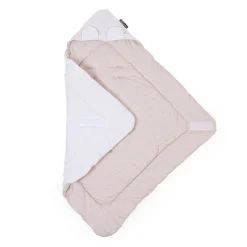 Couvertures*Childhome Couverture promenade enveloppante Teddy 75 x 75 cm de Beige