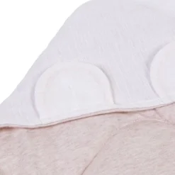 Couvertures*Childhome Couverture promenade enveloppante Teddy 75 x 75 cm de Beige