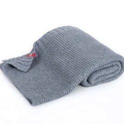 Couvertures*Vox Couverture tricotée pure 80 x 100 cm de Gris