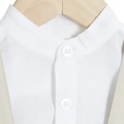 Combinaisons, Salopettes|T-Shirts, Polos, Chemises*P'tit bisou Cérémonie Ensemble chemise salopette de Beige