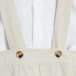 Combinaisons, Salopettes|T-Shirts, Polos, Chemises*P'tit bisou Cérémonie Ensemble chemise salopette de Beige