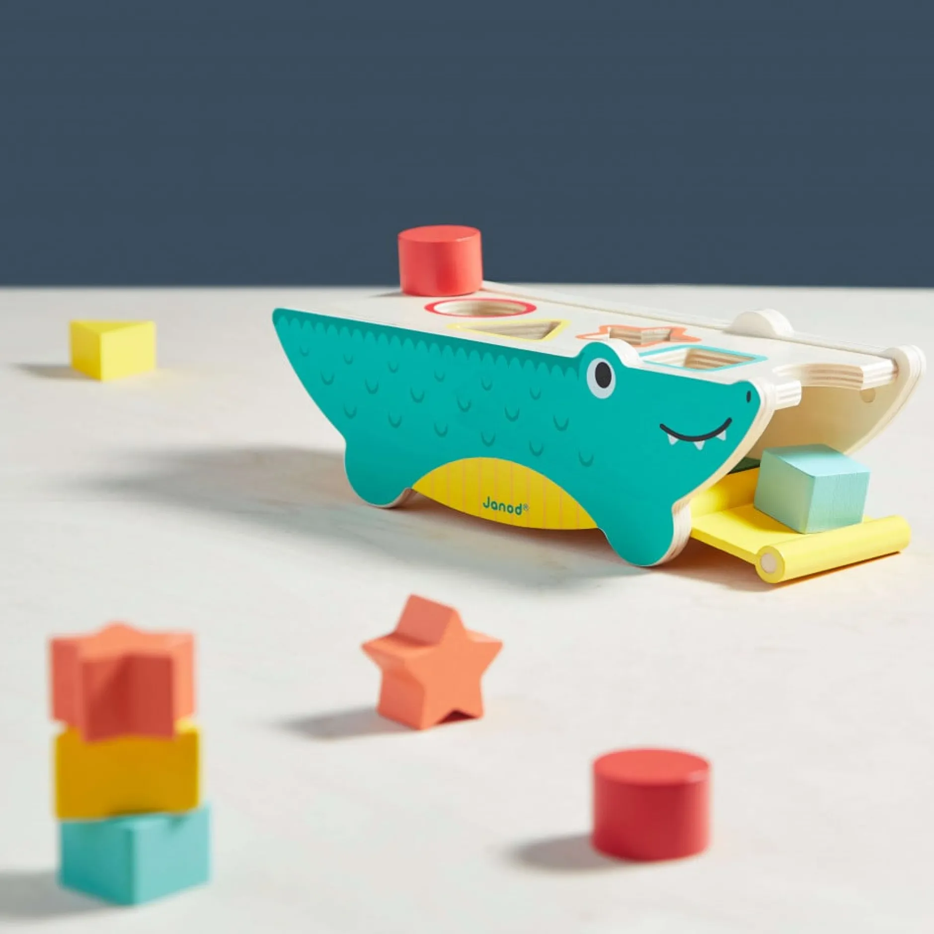 Jouets En Bois|Jeux De Formes*Janod Croco des Formes Tropik de