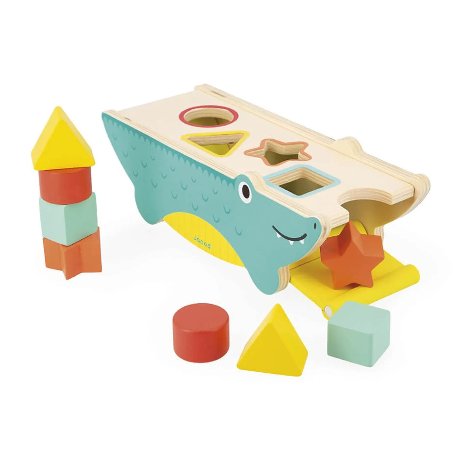 Jouets En Bois|Jeux De Formes*Janod Croco des Formes Tropik de