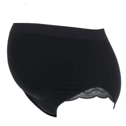 Lingerie|Vêtements*Cache Coeur Culotte de grossesse Serenity de Noir