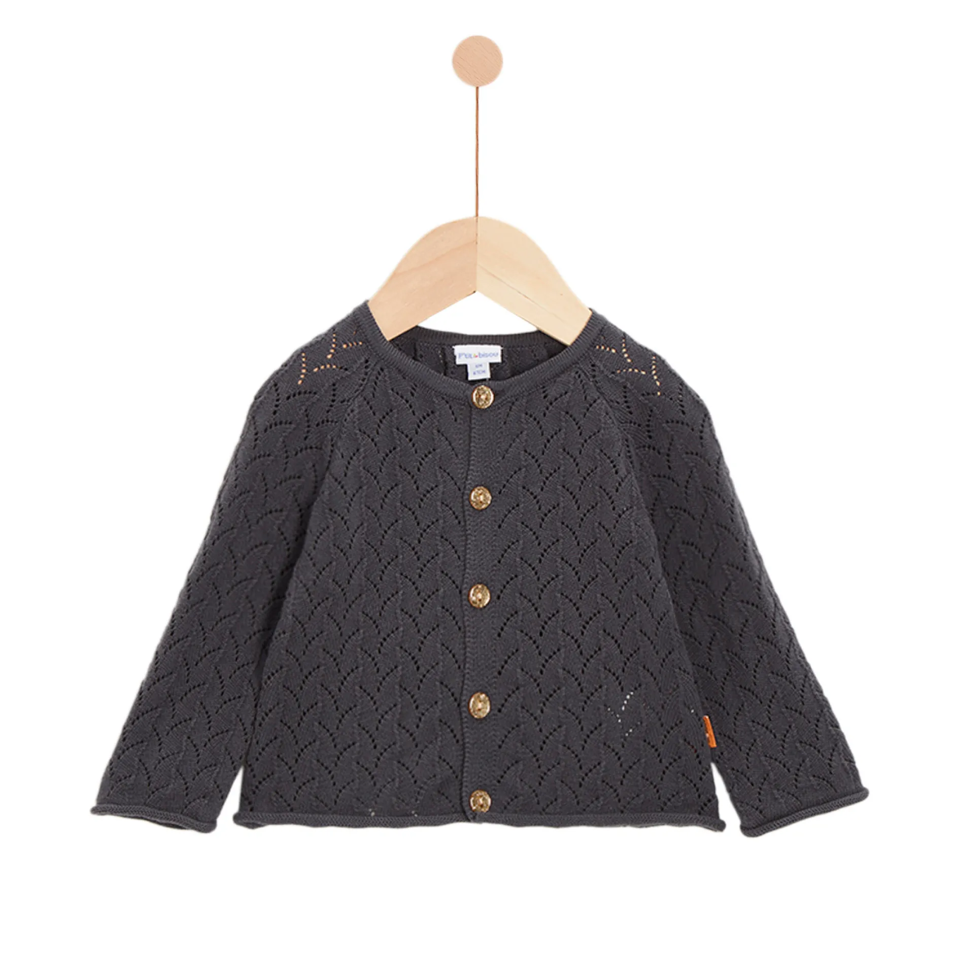 Gilets, Pulls, Cardigans*P'tit bisou Cœur de pain d'épice Cardigan de Grey Sweet Carbon