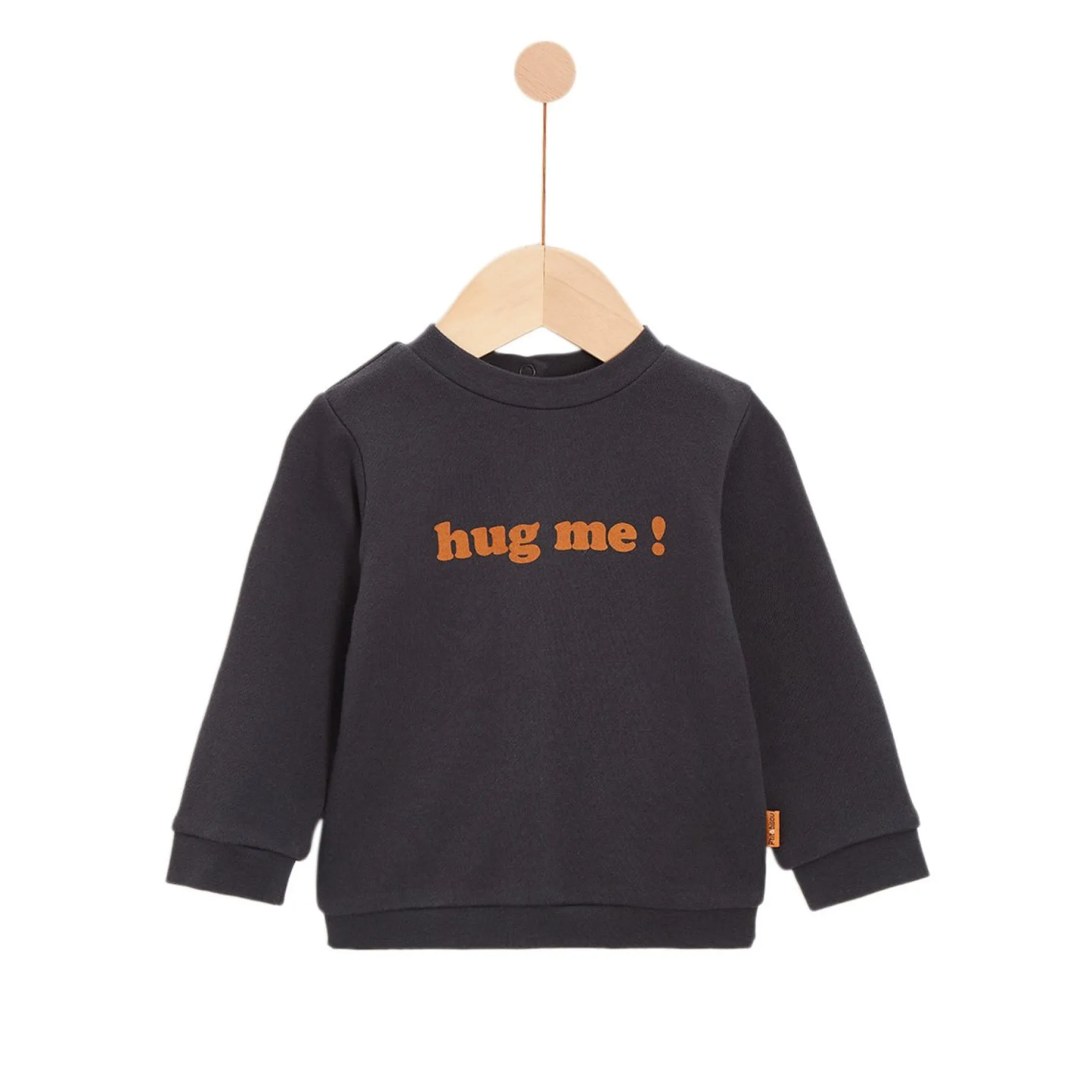 Gilets, Pulls*P'tit bisou Cœur de pain d'épice Sweat de Grey Sweet Carbon