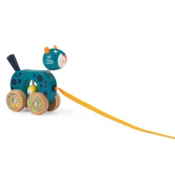 Jouets En Bois*Moulin Roty Dans la jungle jouet à tirer de Petite panthère