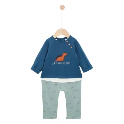 Pyjamas*Marèse Dino d'Automne Combilongue de Imprimé Dino