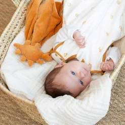 Doudous*Trois Kilos Sept Diplododo Doudou de Dinosaure Ocre